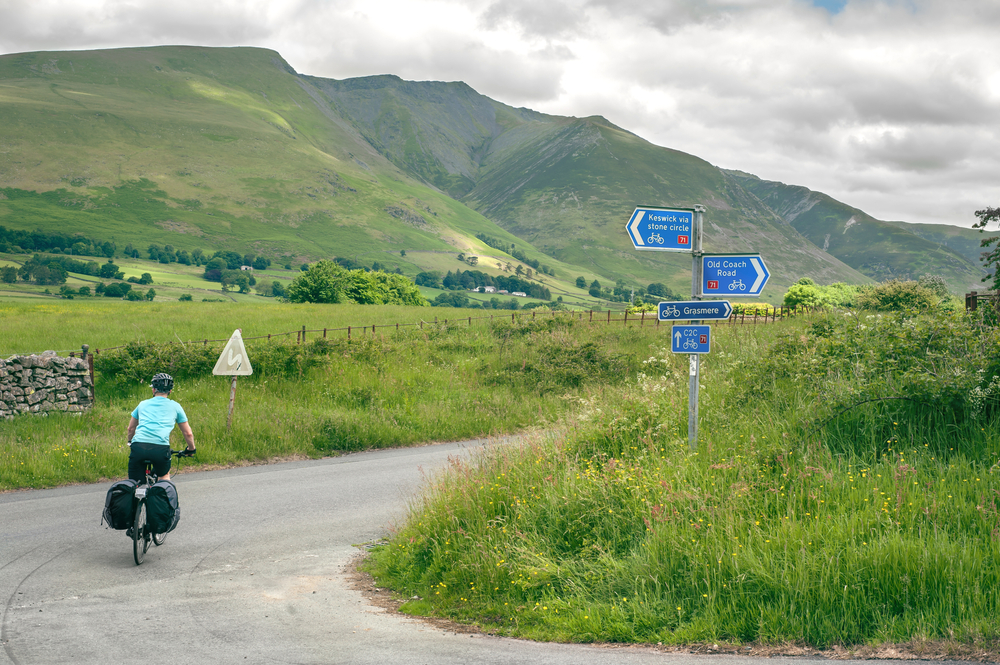 Lake District cyclist